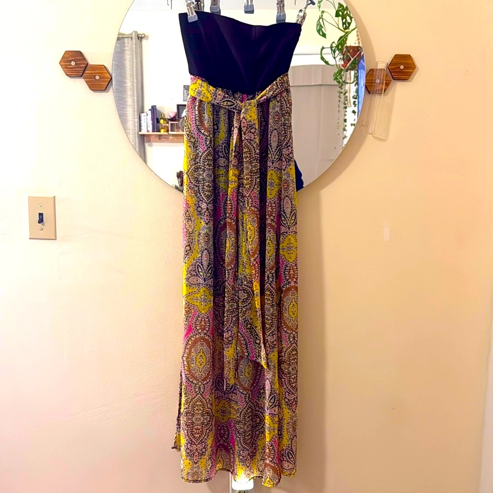 Flowing Maxi Strapless Dress- Lightweight material with Slip!